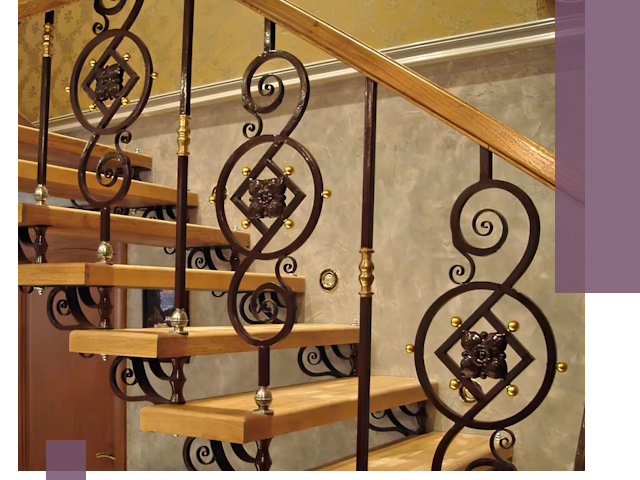 Изготовление кованых лестниц под ключ в Майкопе