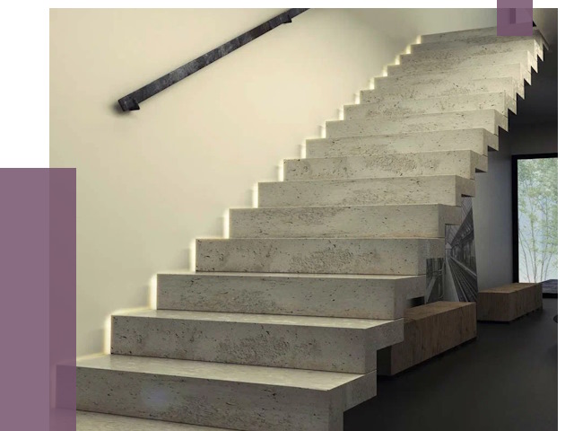 Облицовка бетонных лестниц в Майкопе от 4549 руб/м2 