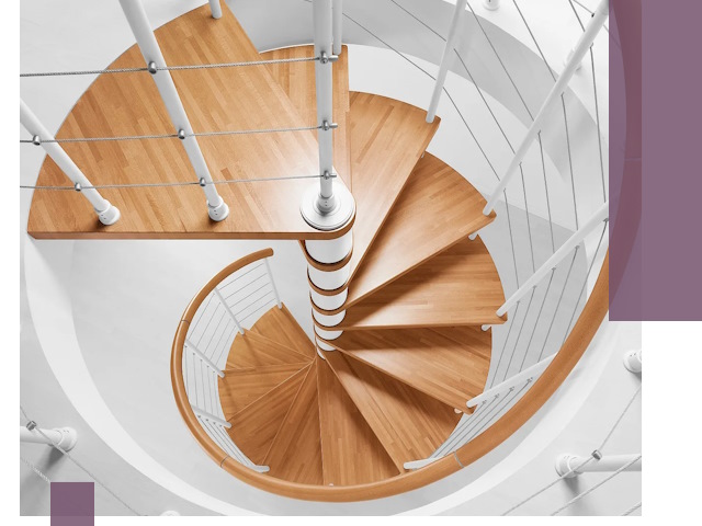 Изготовление винтовых лестниц под ключ в Майкопе