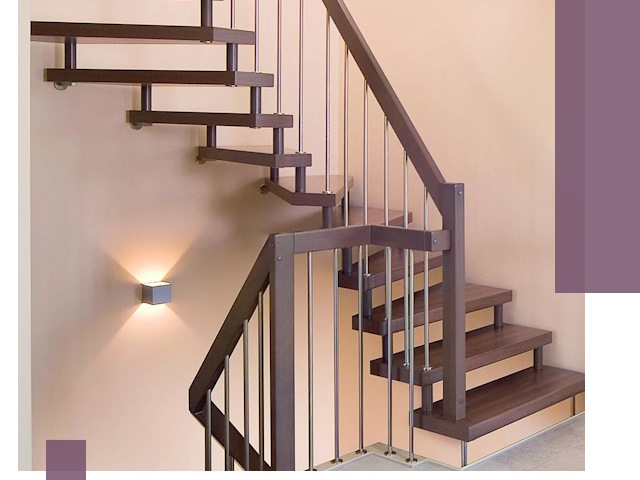 Изготовление лестниц на больцах в Майкопе под ключ