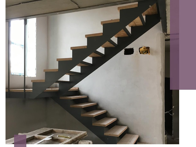 Изготовление лестниц на металлокаркасе в Майкопе от производителя