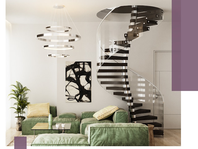 Лестницы для двухуровневой квартиры в Майкопе — изготовление и монтаж