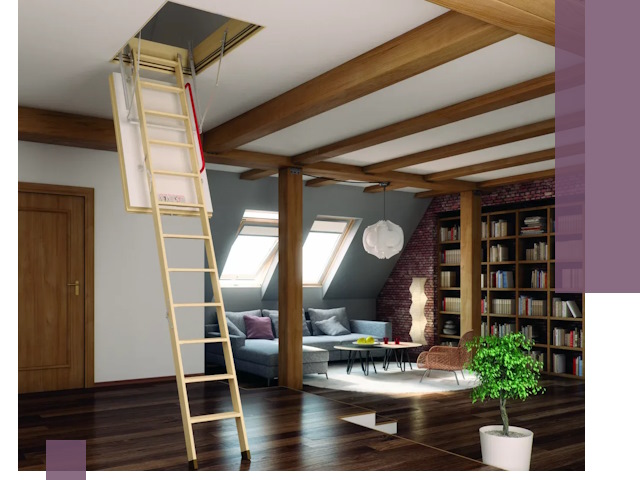 Чердачные лестницы под ключ в Майкопе: изготовление и монтаж