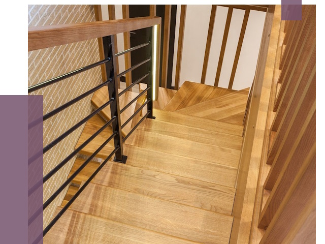 Лестницы из ясеня в Майкопе под ключ от 9907 руб. 