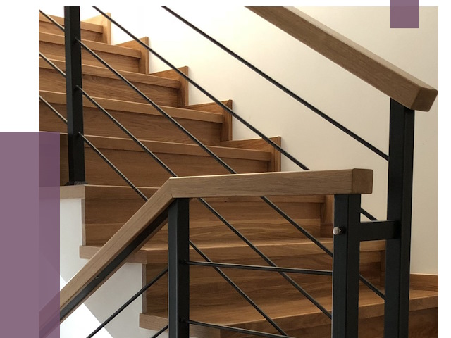 Обшивка металлической лестницы деревом в Майкопе от 4296 руб. 
