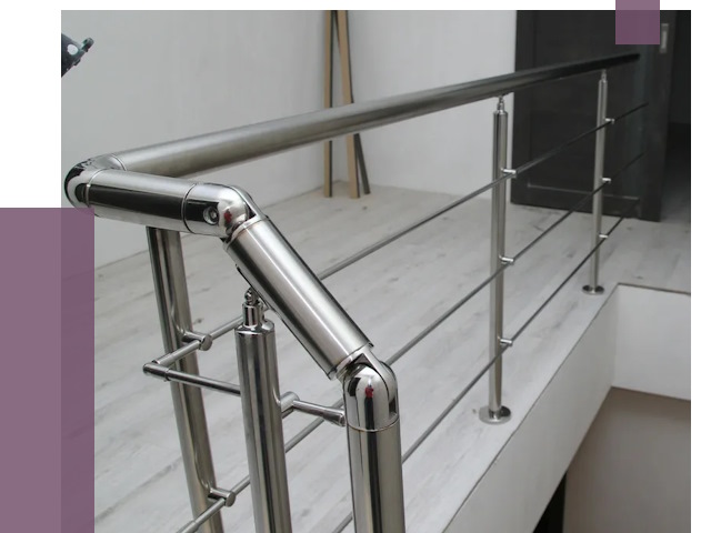 Перила из нержавеющей стали в Майкопе от 8896 руб. под ключ | ПРОЛЁТ-Мкп