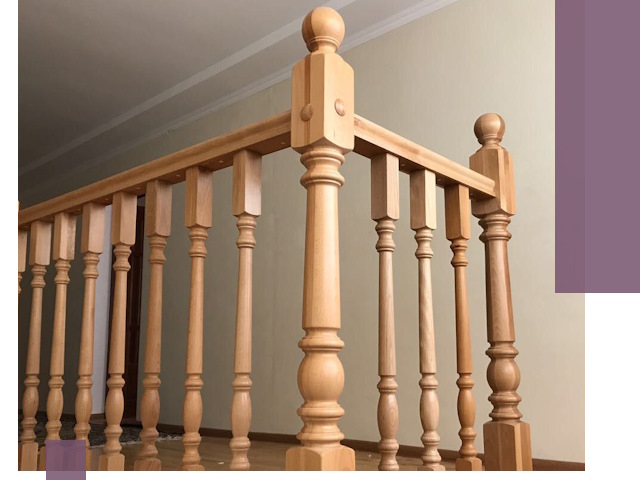 Деревянные перила на заказ в Майкопе: монтаж и изготовление