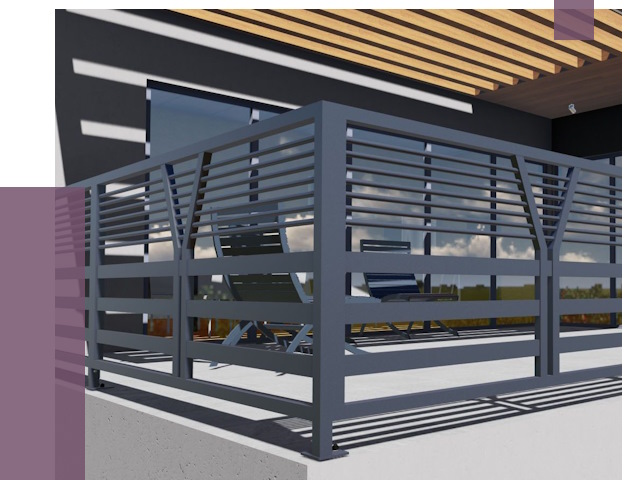 Изготовление балконных ограждений в Майкопе от 10614 руб. | ПРОЛЁТ-Мкп