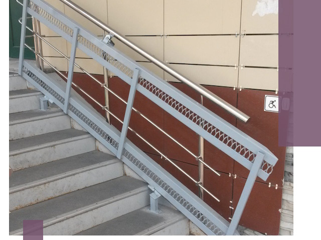 Изготовление откидных пандусов под ключ в Майкопе