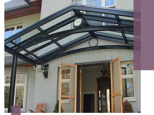 Изготовление и монтаж навесов и козырьков в Майкопе