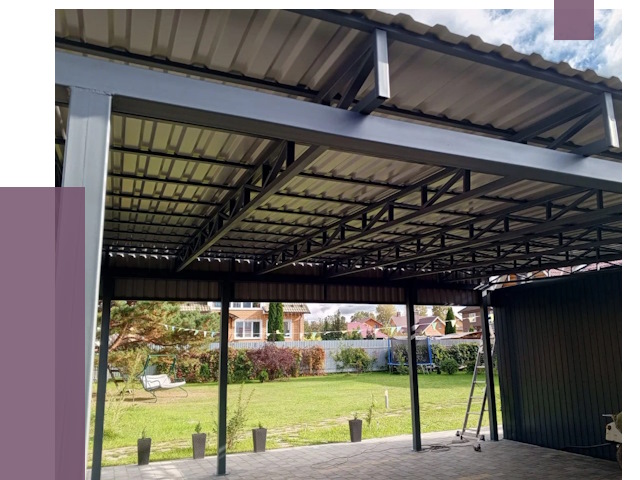 Монтаж навесов в Майкопе от 7278 руб. — установка навеса | ПРОЛЁТ-Мкп