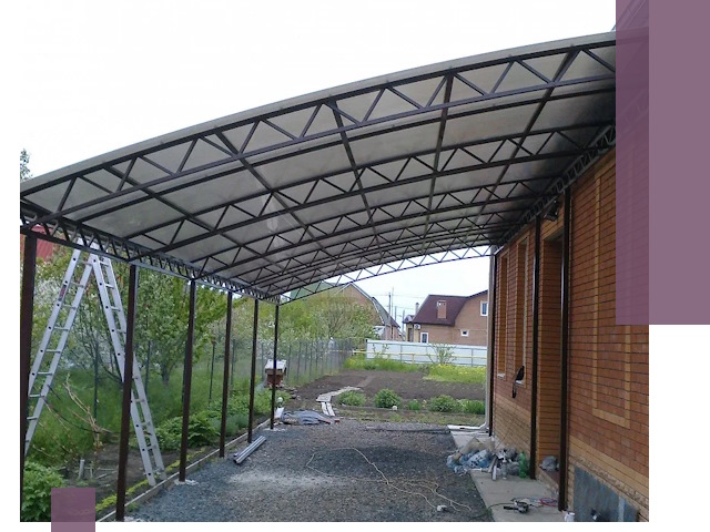 Профессиональный монтаж навесов под ключ в Майкопе