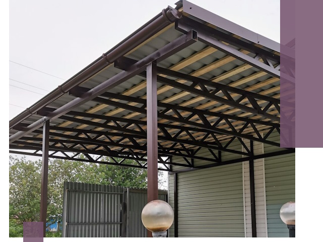 Навесы под ключ в Майкопе: изготовление, монтаж и гарантия