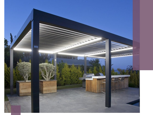 Навесы отдельно стоящие под ключ в Майкопе из металла и поликарбоната