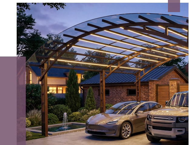 Металлические навесы в Майкопе от 12535 руб. под ключ — ПРОЛЁТ-Мкп