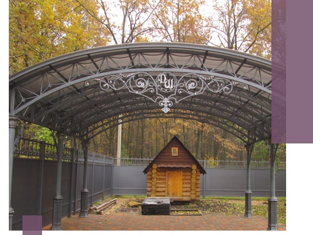 Кованые навесы премиум-класса под заказ в Майкопе