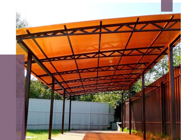 Односкатные навесы под ключ в Майкопе от 12990 руб. 