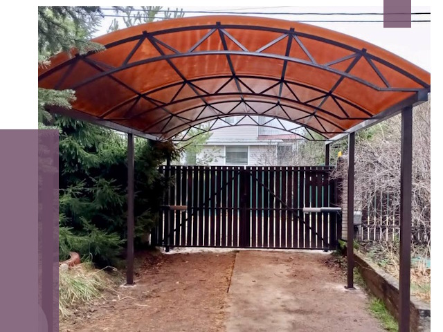 Арочные навесы в Майкопе от 12586 руб. — изготовление и монтаж | ПРОЛЁТ-Мкп