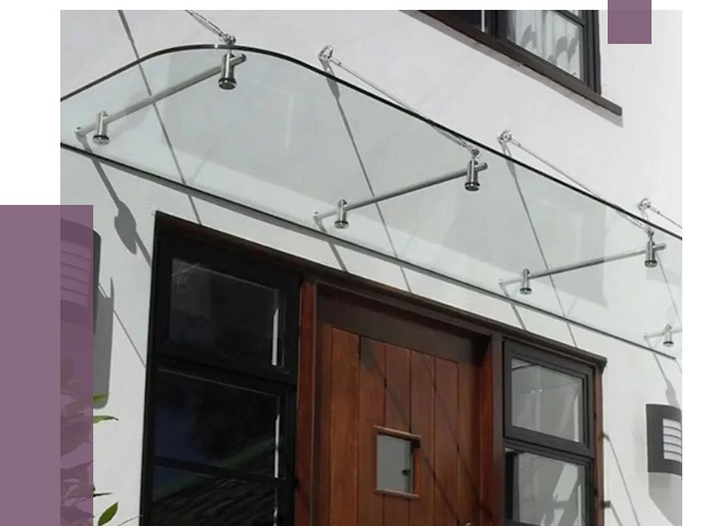 Стеклянные козырьки в Майкопе от 18702 руб. | ПРОЛЁТ-Мкп