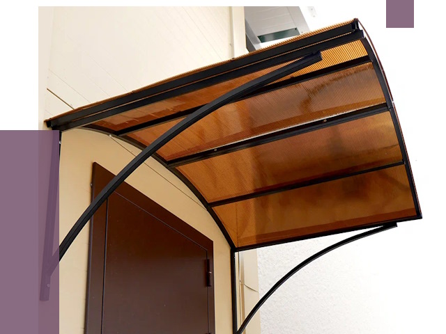 Недорогие козырьки в Майкопе от 7501 руб.  | ПРОЛЁТ-Мкп