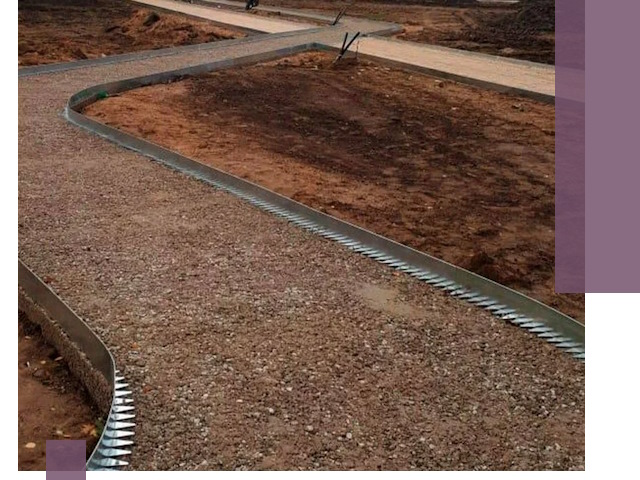 Металлические бордюры под ключ в Майкопе — изготовление и монтаж