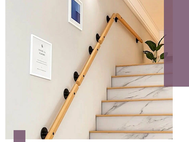 Поручни металлические и деревянные под ключ в Майкопе