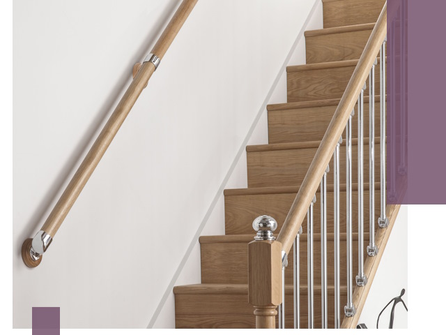 Пристенные поручни из стали и нержавейки под монтаж в Майкопе